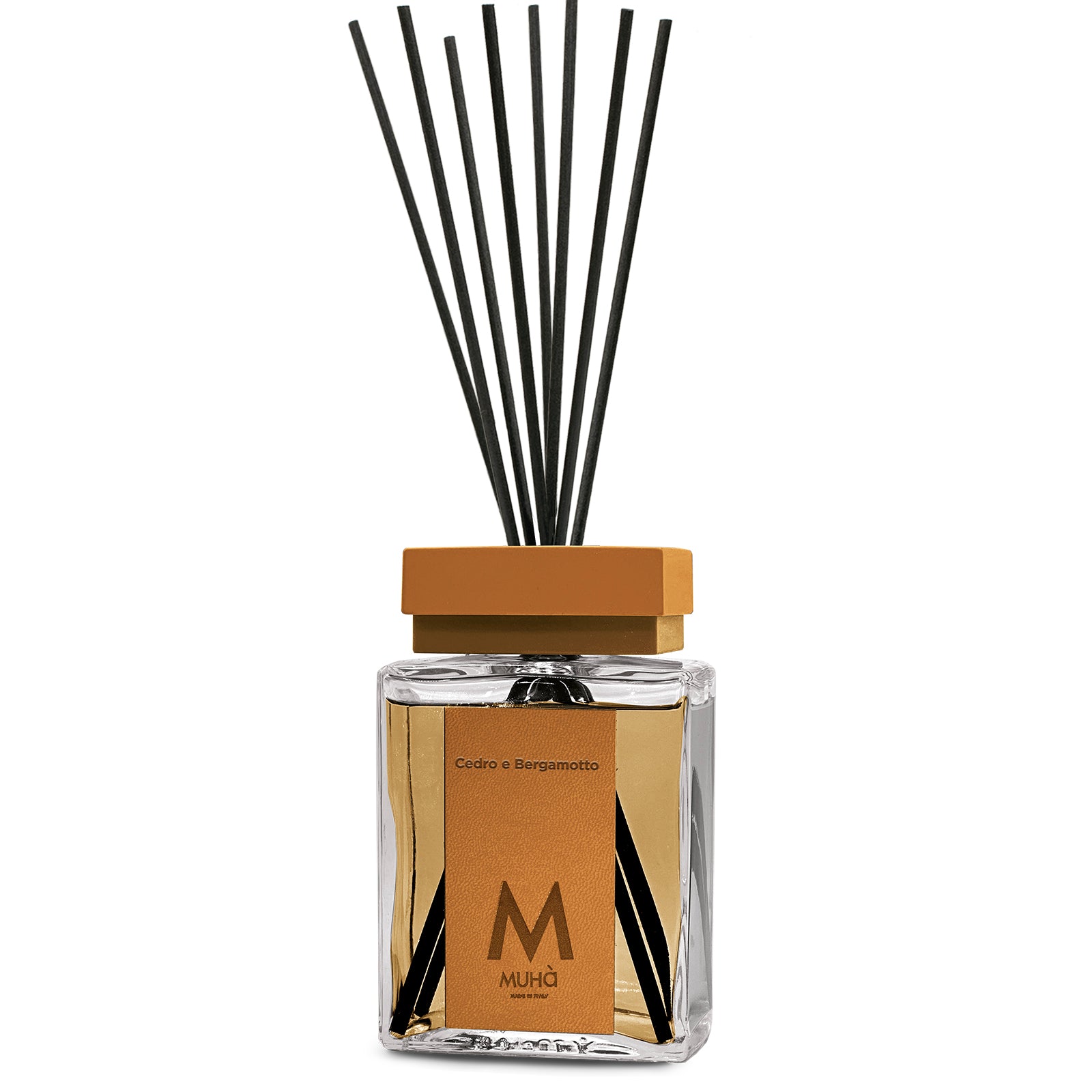 SYS Aromas Ambientador Mikado Mango - Difusor con 8 Varillas de Ratán - Larga Duración - Marmol Collection - Ideal para Hogar, Oficina, Baño - 100 ml