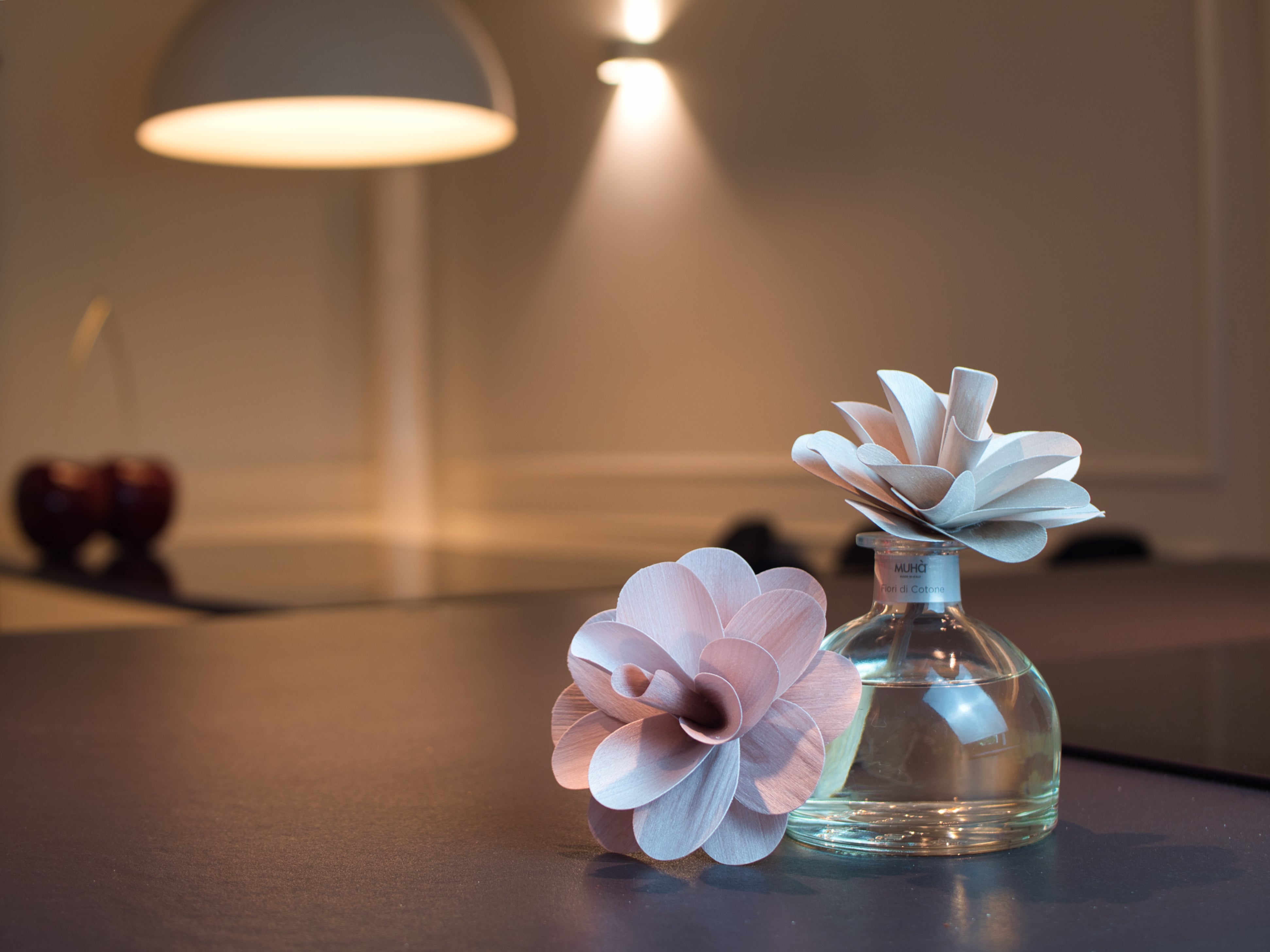 MUHA Raumduft Flower Diffuser Mosto Supremo – 30 Ml, Glas-Diffuser